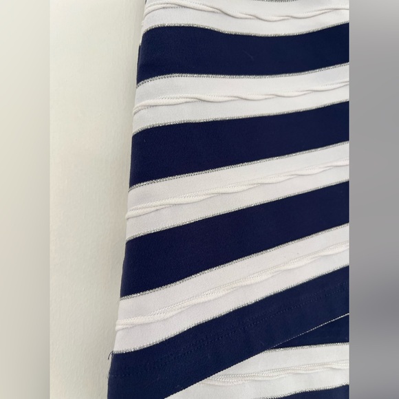J. McLaughlin Blue White Stripe Nicola Skirt Size XS - Picture 3 of 10